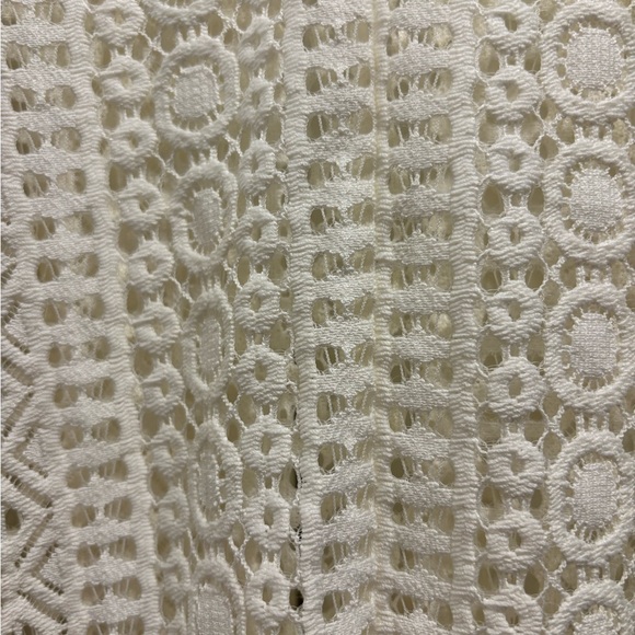 Express Cream Ruffled Ribbed Sweatshirt - Picture 5 of 5